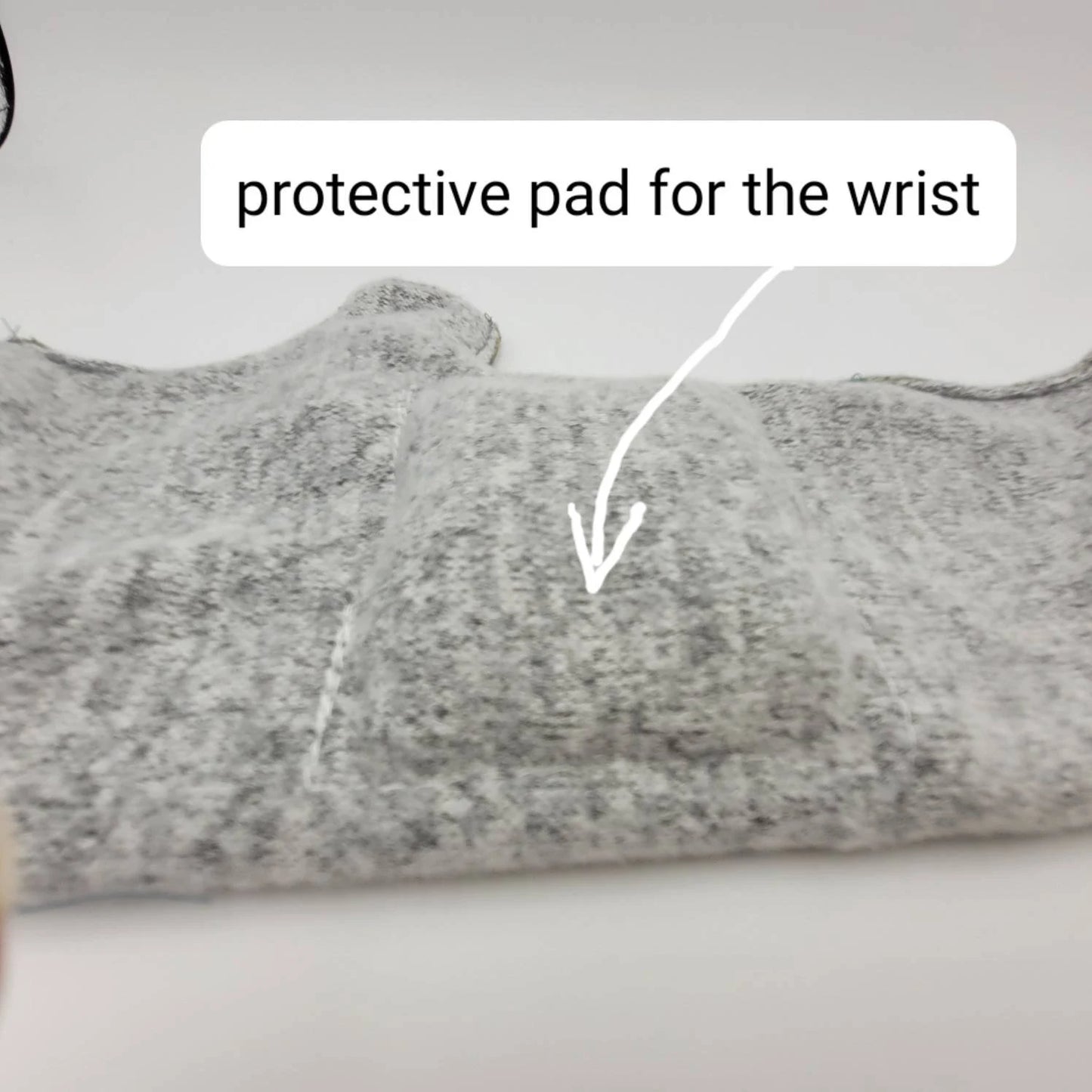 Unisex Pain Relief Computer Accessory | Fingerless Gloves with Mouse Wrist support for Bone Spur and Carpal Tunnel | Pain Relief | Sizes S M L | Pair-left & right